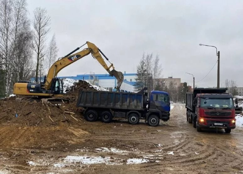 Услуги самосвала, Вывоз грунта