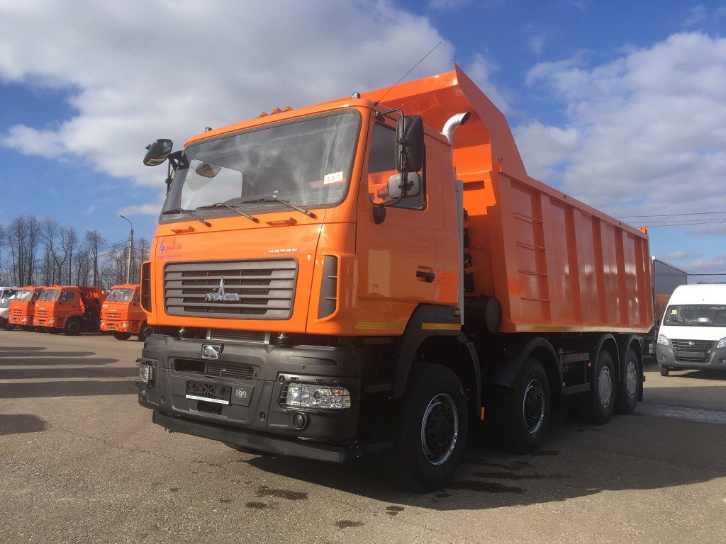 Перевозка крупногабаритных сыпучих грузов самосвалами МАЗ