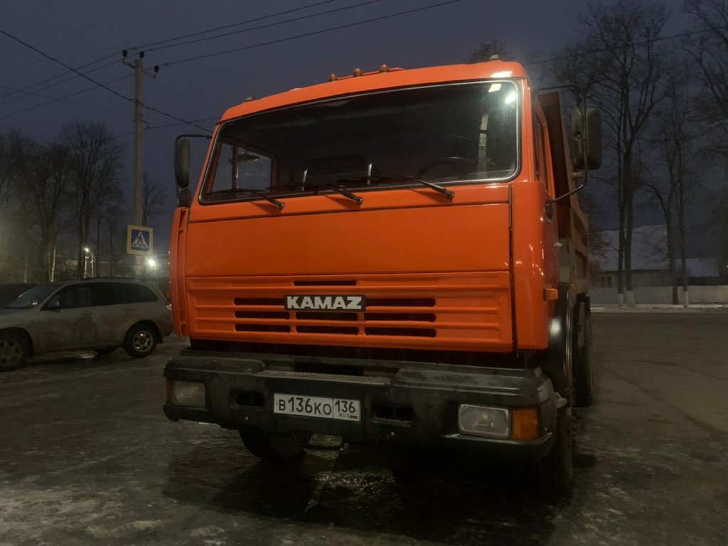 Доставка кирпича, щебня, чернозёма самосвалом Камаз, Рамонский район