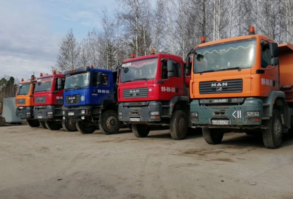 Аренда самосвала MAN TGA для перевозки щепы 6*6