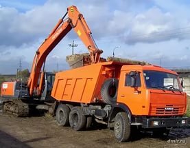 Услуги камазов и эксковаторов