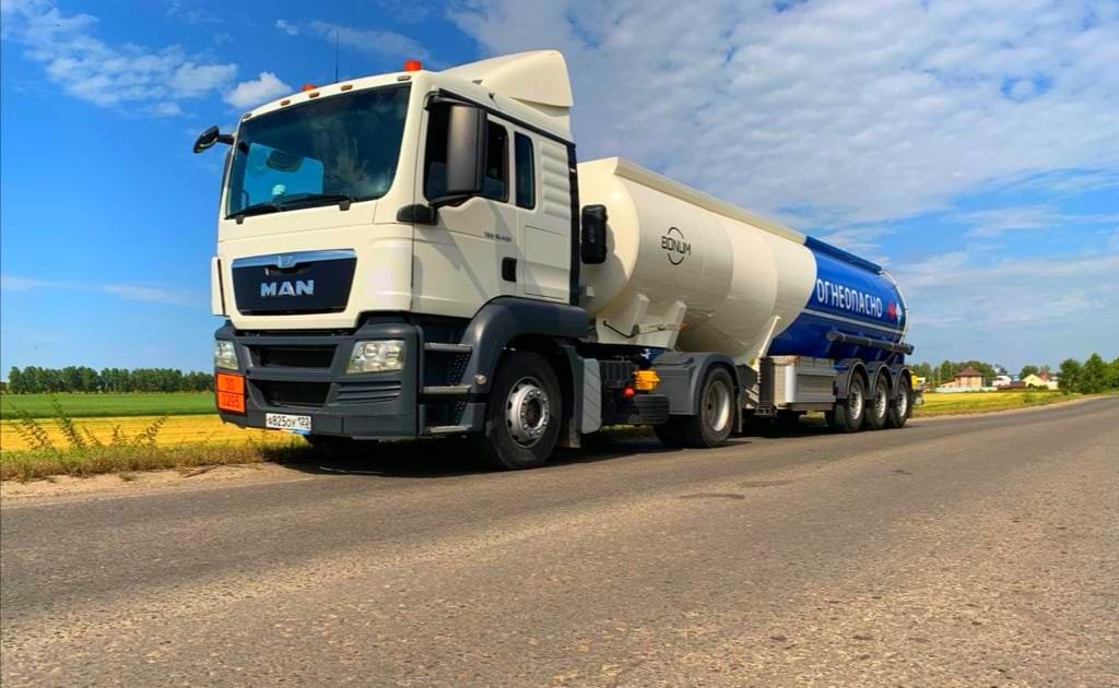 MAN TGS 19400 4X2, цистерна 8443л, несколько секций