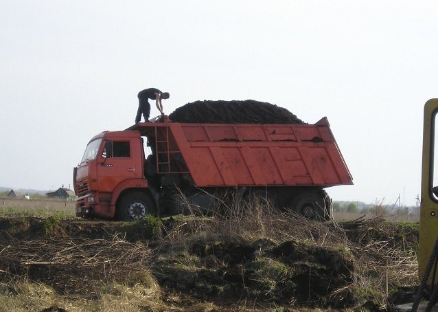 Торф с доставкой самосвалом