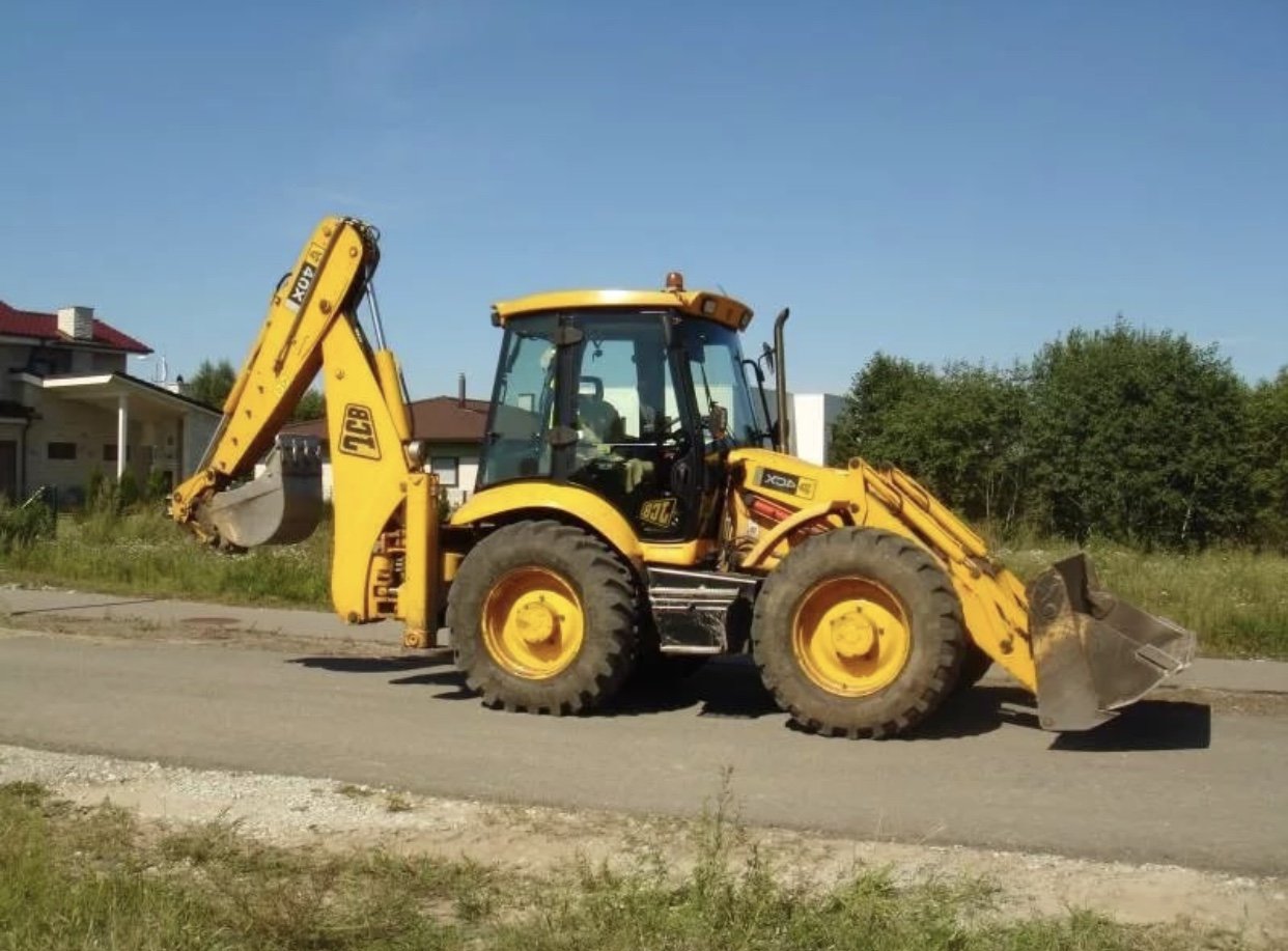 Услуги экскаватора пограничника JCB