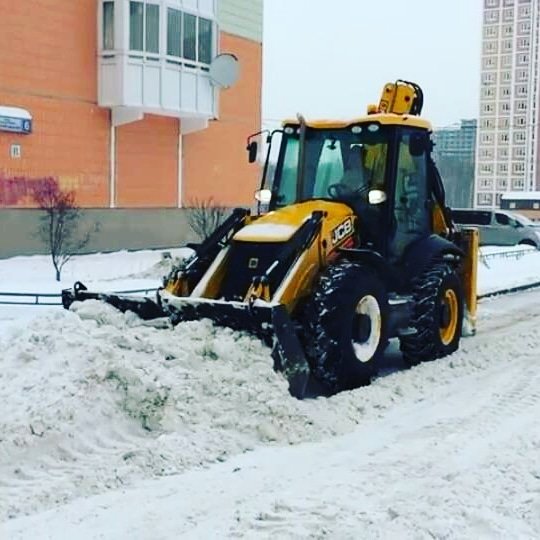 Уборка чистка снега, вывоз. АРЕНДА трактор jcb