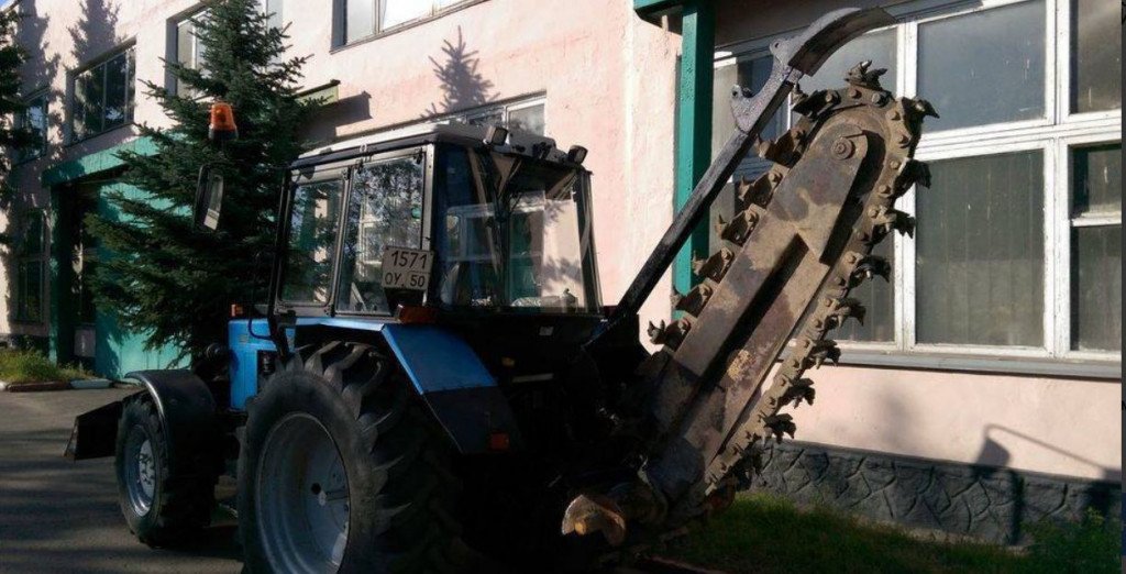 Прокладка траншей баровой машиной. Заказ услуги