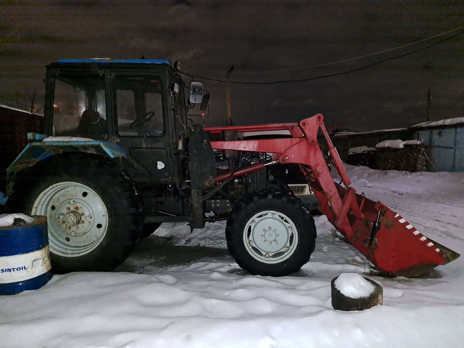 Погрузчик мтз 82 ковш 0. 8 куба челюстной ковш