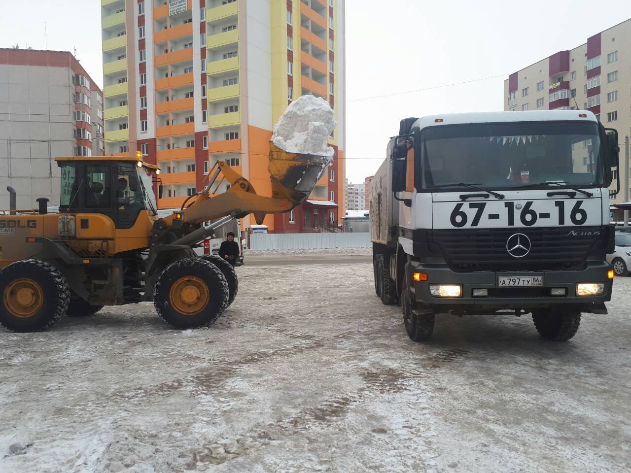 Уборка снега г. Сургут