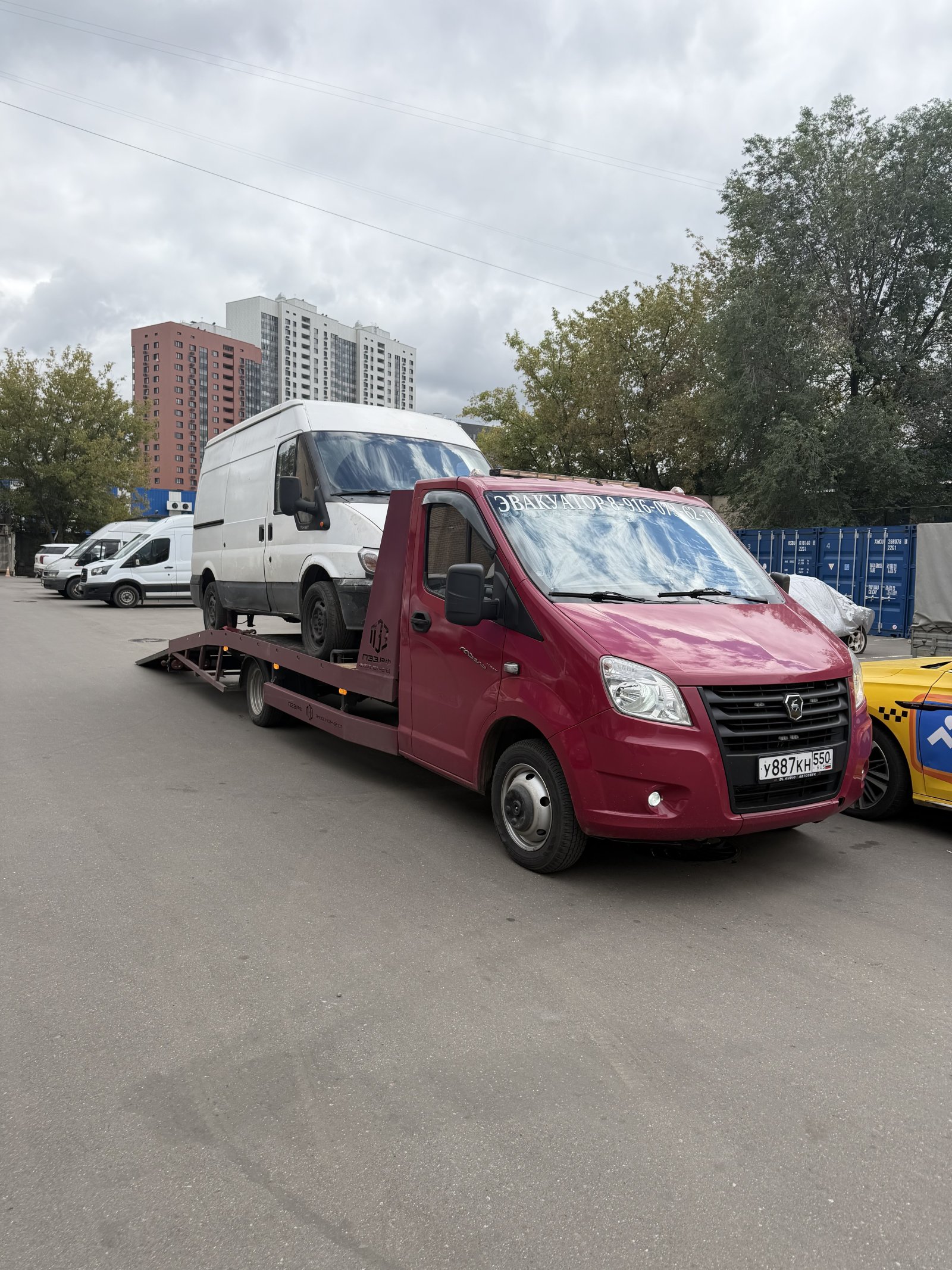 Эвакуатор Газель для авто и мото техники 3 тонны