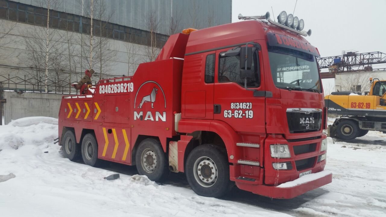 Эвакуатор грузовых авто методом частичной погрузки