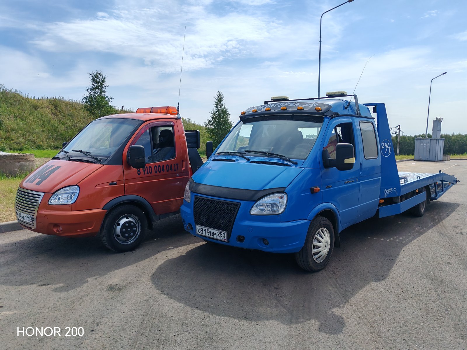 Эвакуатор с лебёдкой, со сходнями. Газель 3 тонны