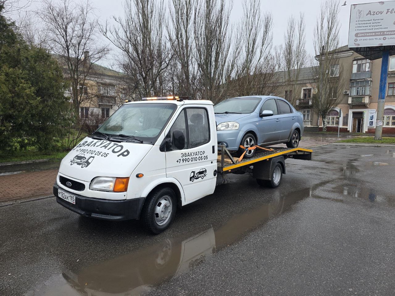 Эвакуация легковых автомобилей, техпомощь