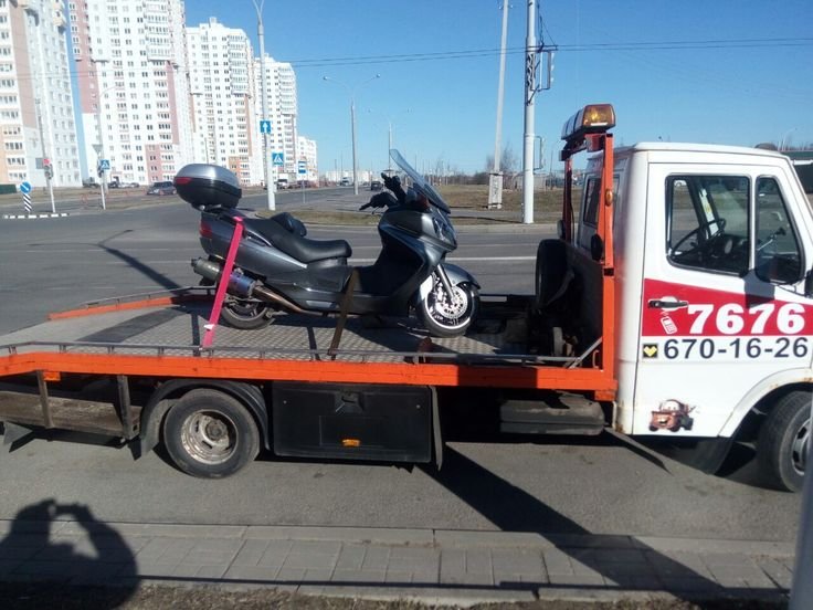 Услуги эвакуатора мотоциклов дешево