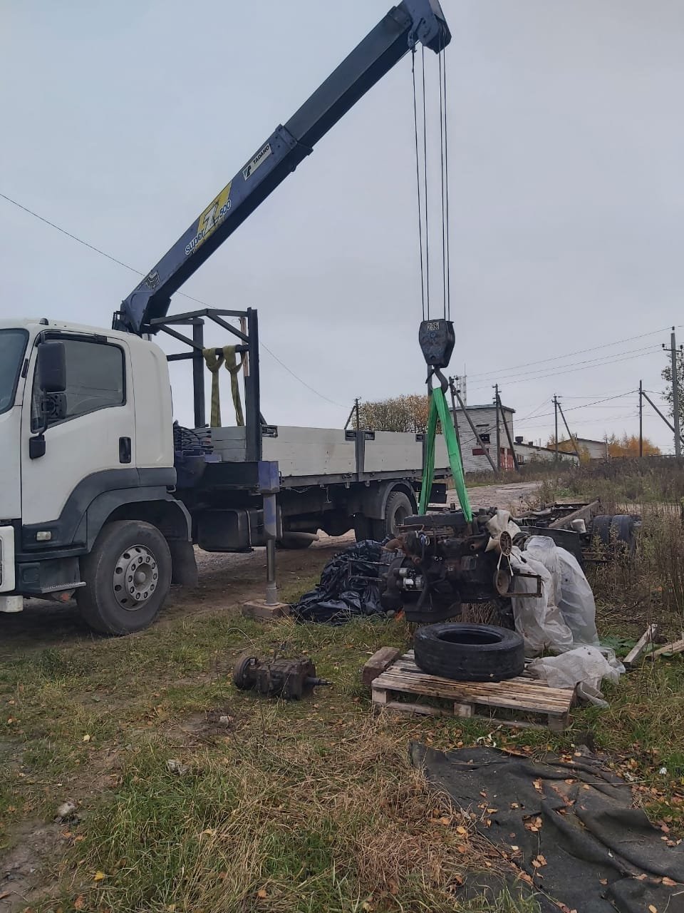 Услуги Манипулятора с траверсой эвакуатора