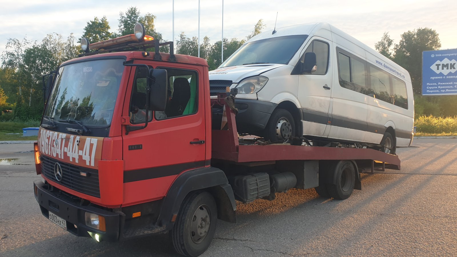 Эвакуация автомобилей, микроавтобусов, спецтехники