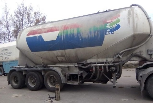Цементовоз Feldbinder 35. 3, полуприцеп для сыпучих грузов