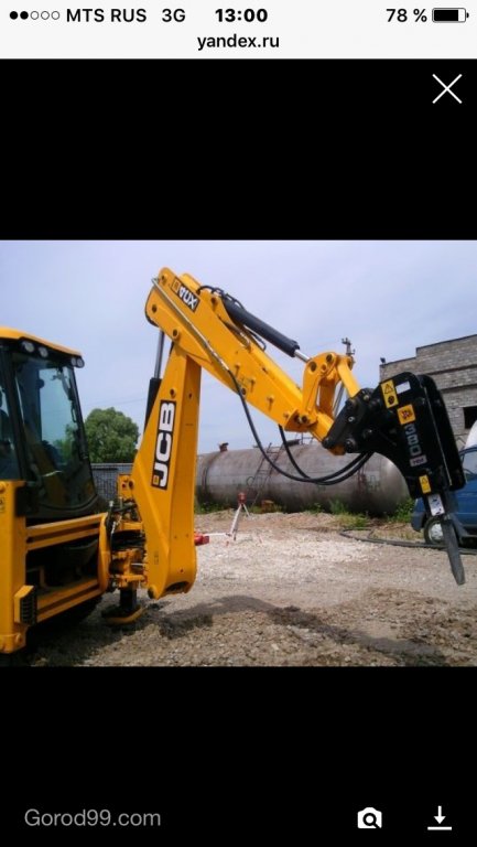 Услуги гидромолота на базе JCB 3X super