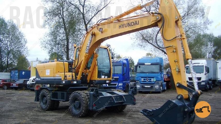 Аренда колесного экскаватора Hyundai R180W-9S