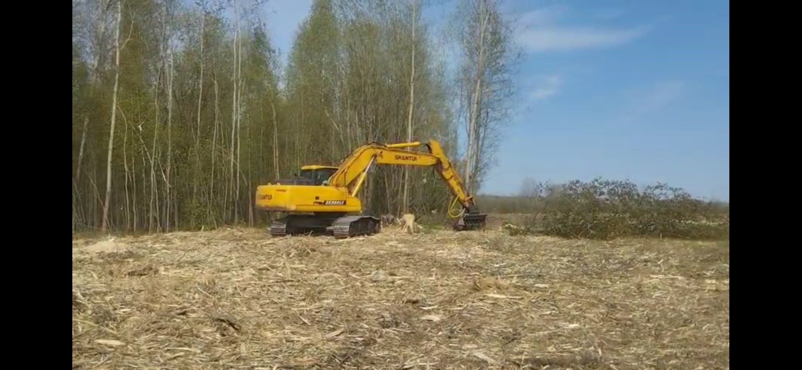 Аренда Мульчер на экскаваторе расчистка территорий
