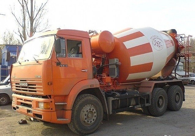 Доставка бетона, бетоносмеситель