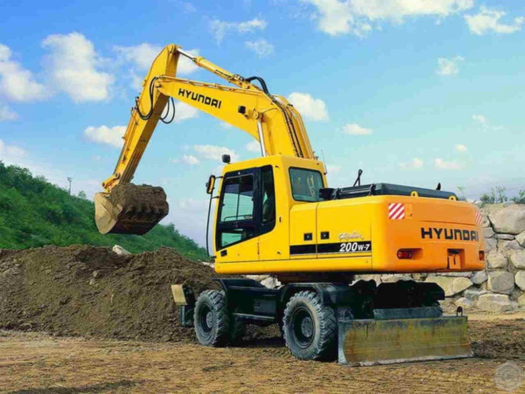 Аренда колесного и гусеничного экскаватора HYUNDAI