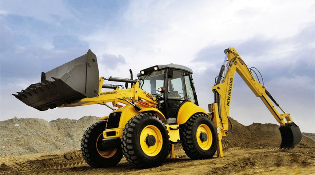 Услуги экскаватора-погрузчика New Holland B115B