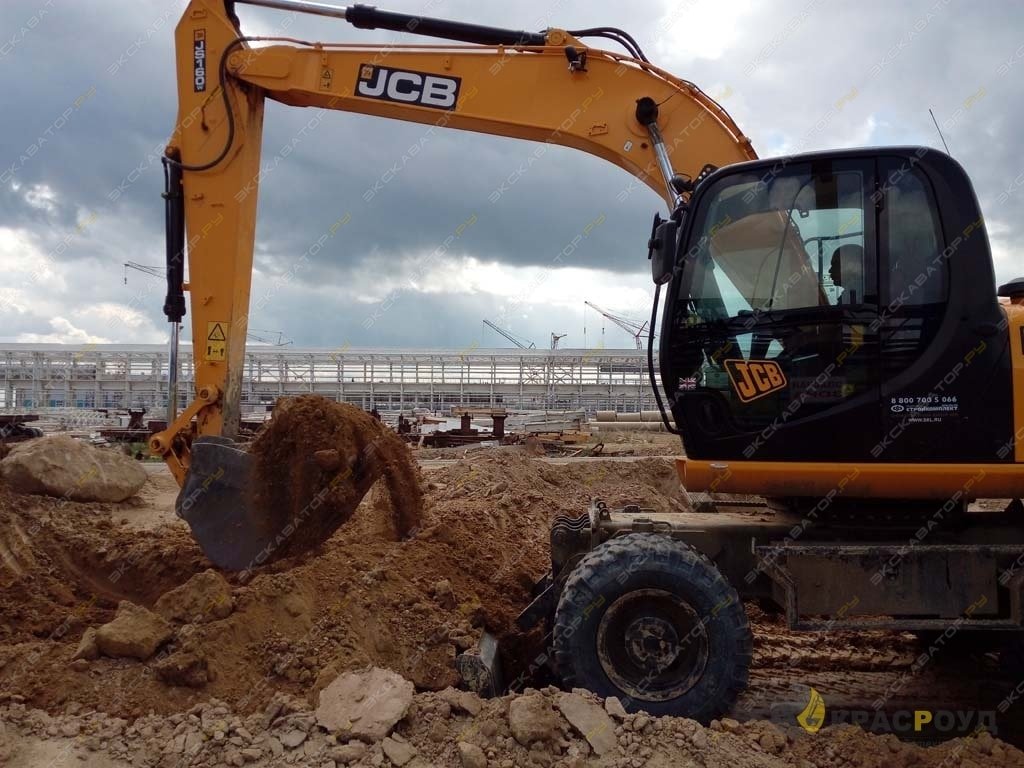Аренда колесного экскаватора JCB JS 160W