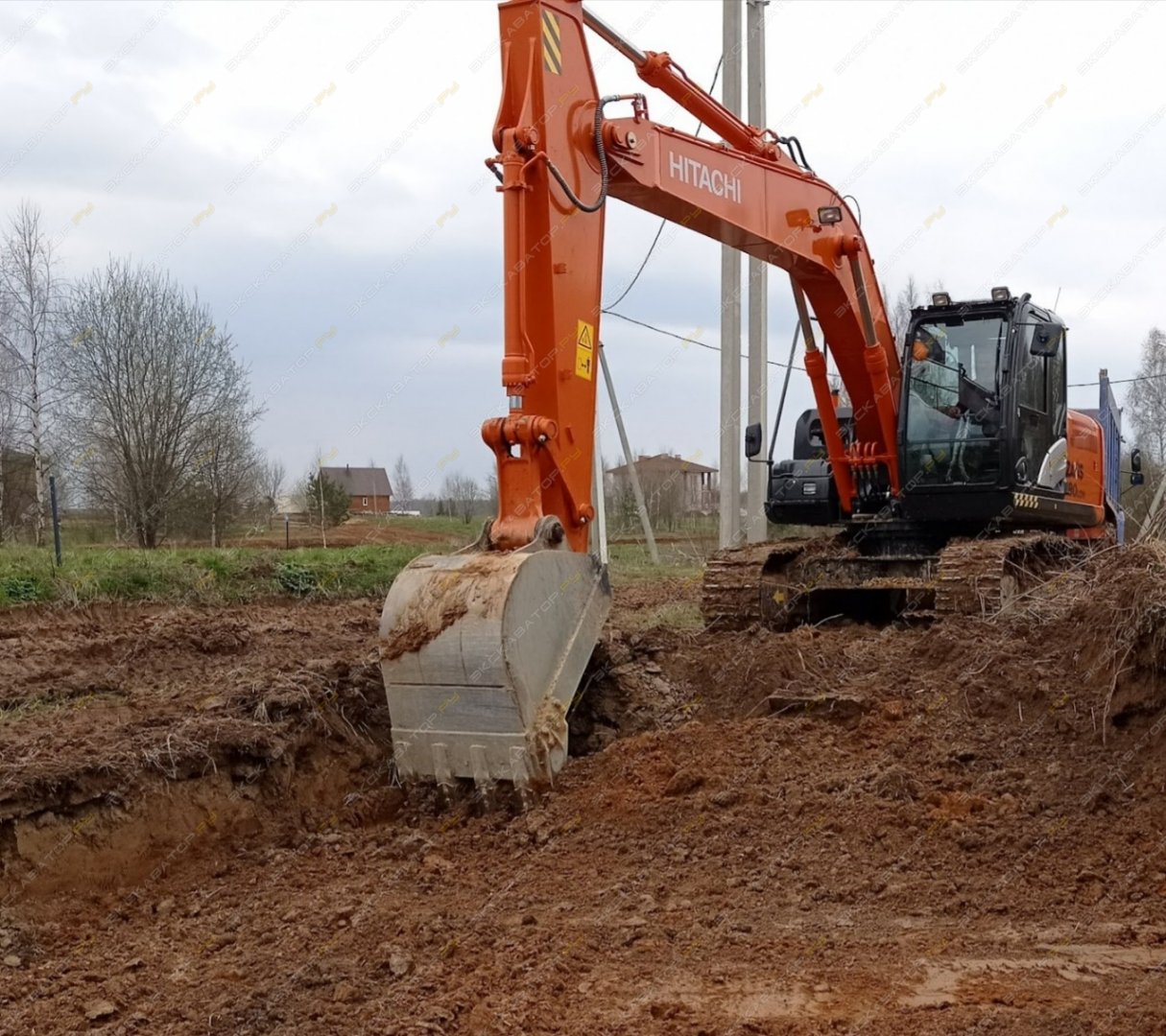 Аренда гусеничного экскаватора Hitachi ZX180LC
