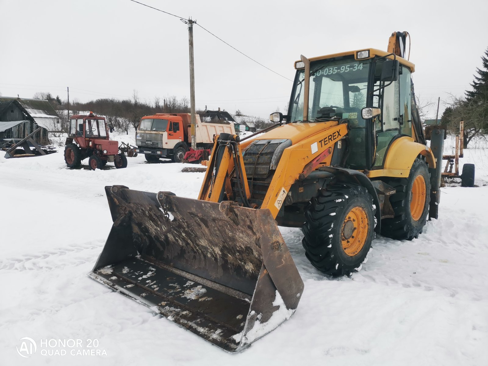 Аренда экскаватора-погрузчика terex 860