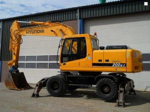 Колесный полноповоротный hyundai r200 w-7
