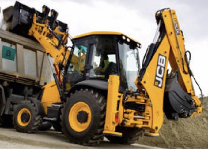 JCB экскаватор погрузчик с гидромолотом