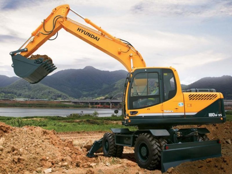 Аренда колесного экскаватора Hyundai R180