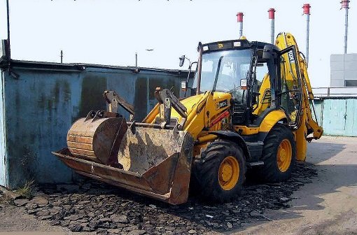 Услуги экскаватора-погрузчика JCB. Планировка