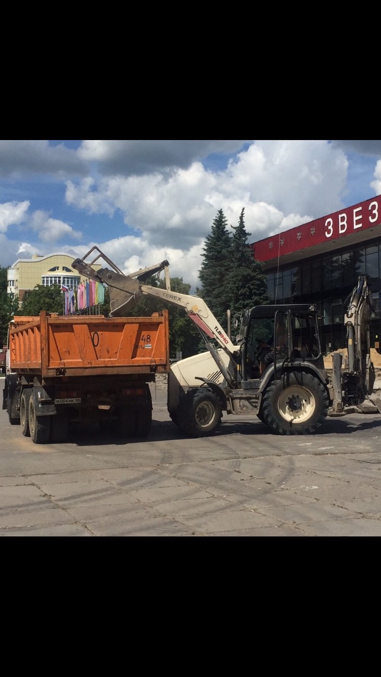 Экскаватор погрузчик, гидромолот, уборка снега