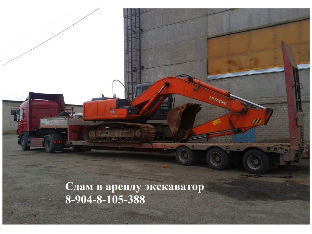 Аренда, услуги экскаватора HITACHI