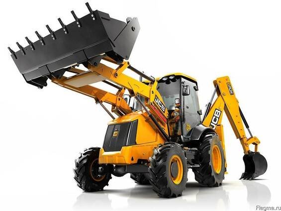 Услуги спецтехники. Экскаватор JCB. Ямобур JCB