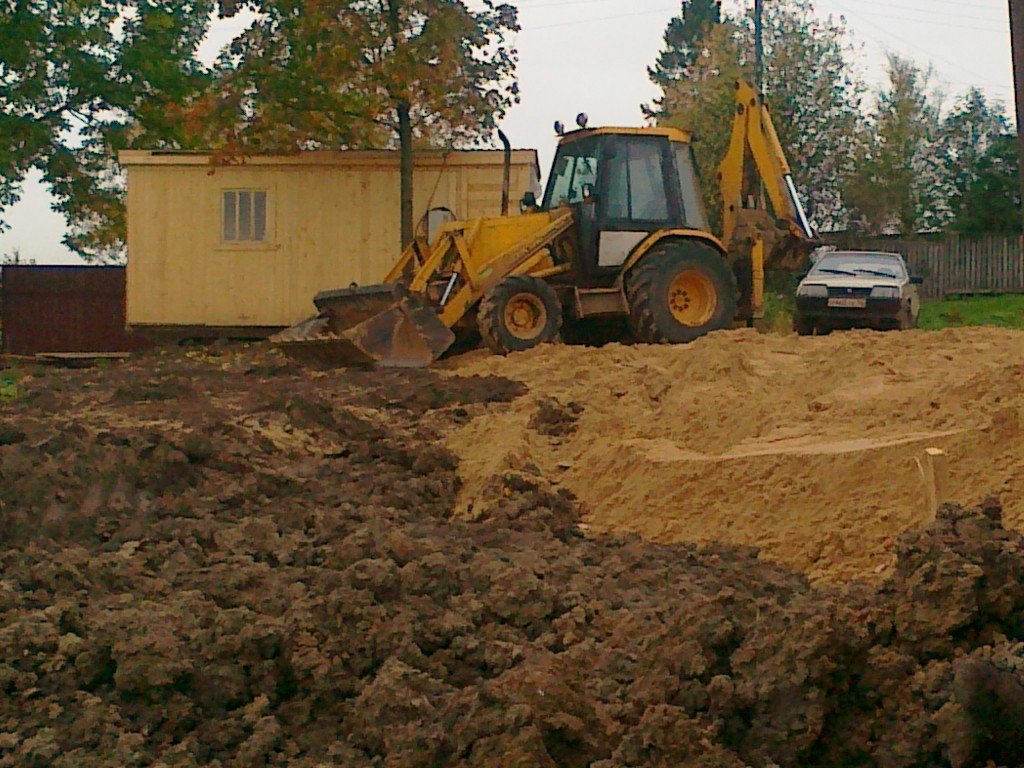 Аренда, услуги экскаватора погрузчика
