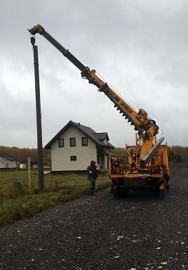 Автобуровая для опор ЛЭП и винтовых свай, бурение ям под забор