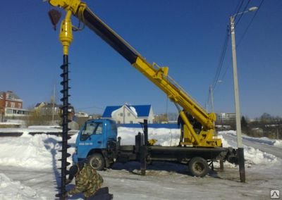Бурение скважин под сваи