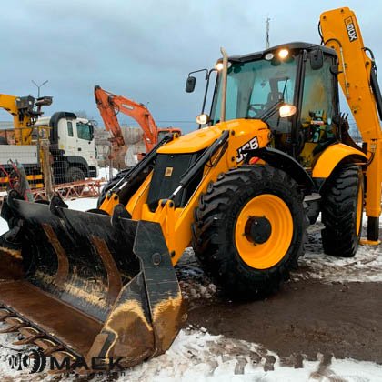 Аренда экскаватора погрузчика JCB, ямобур, вилы
