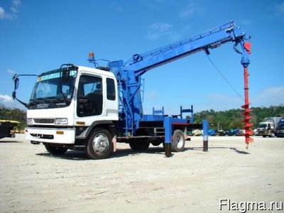 Isuzu Ямобур под фундамент, сваи, ЛЭП