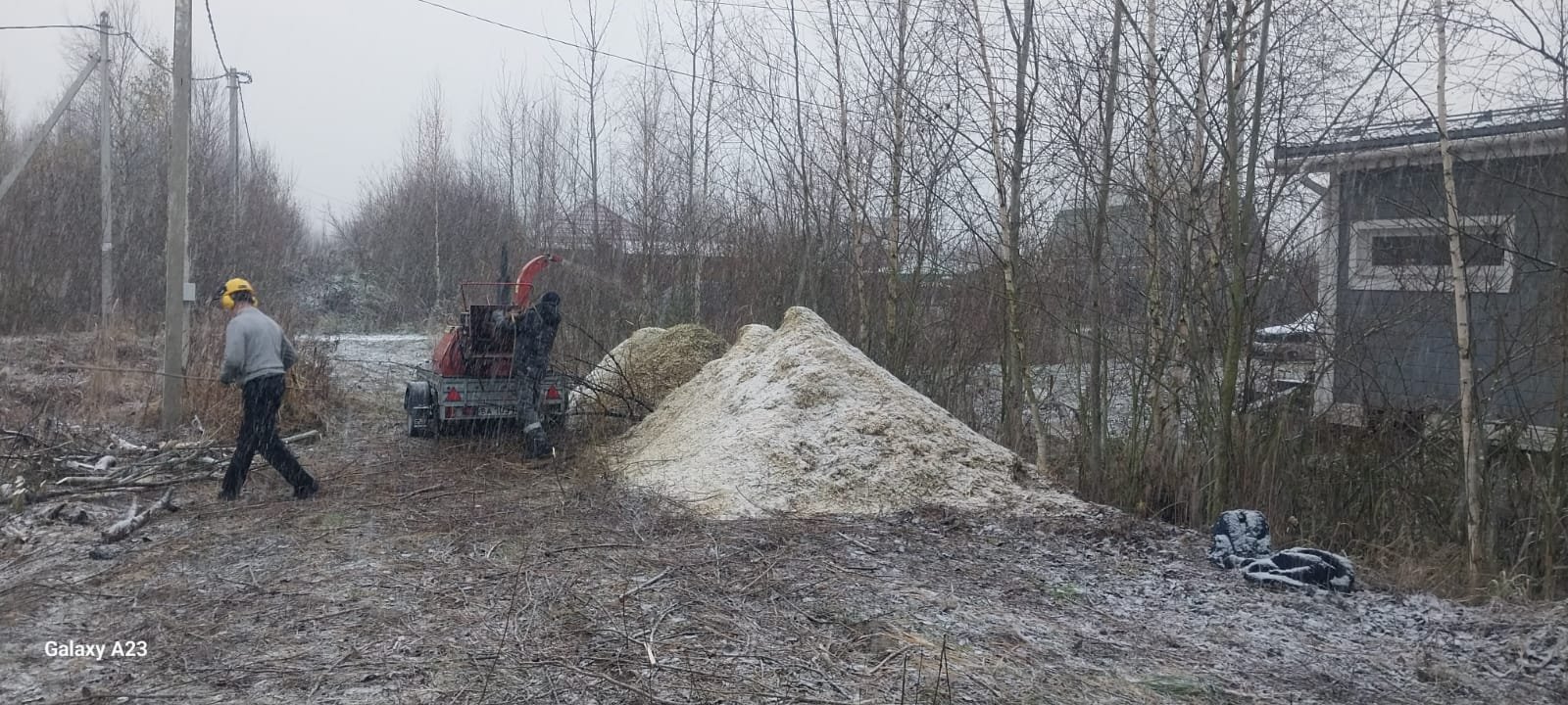 Дробление измельчение веток древесины
