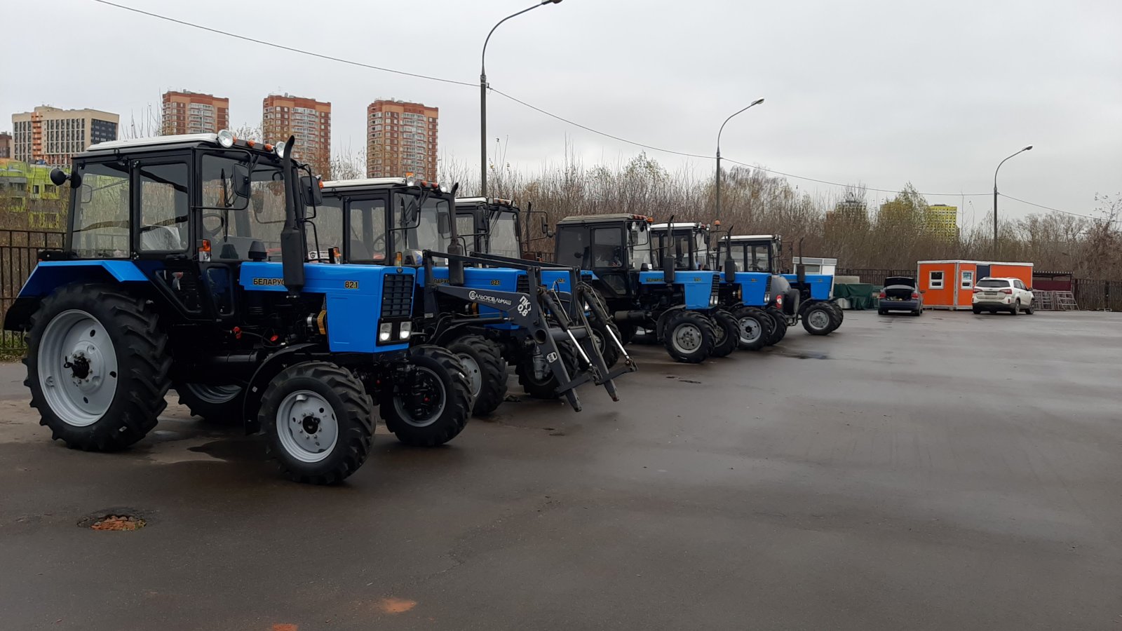 Аренда трактора МТЗ 82. 1. Уборка снега