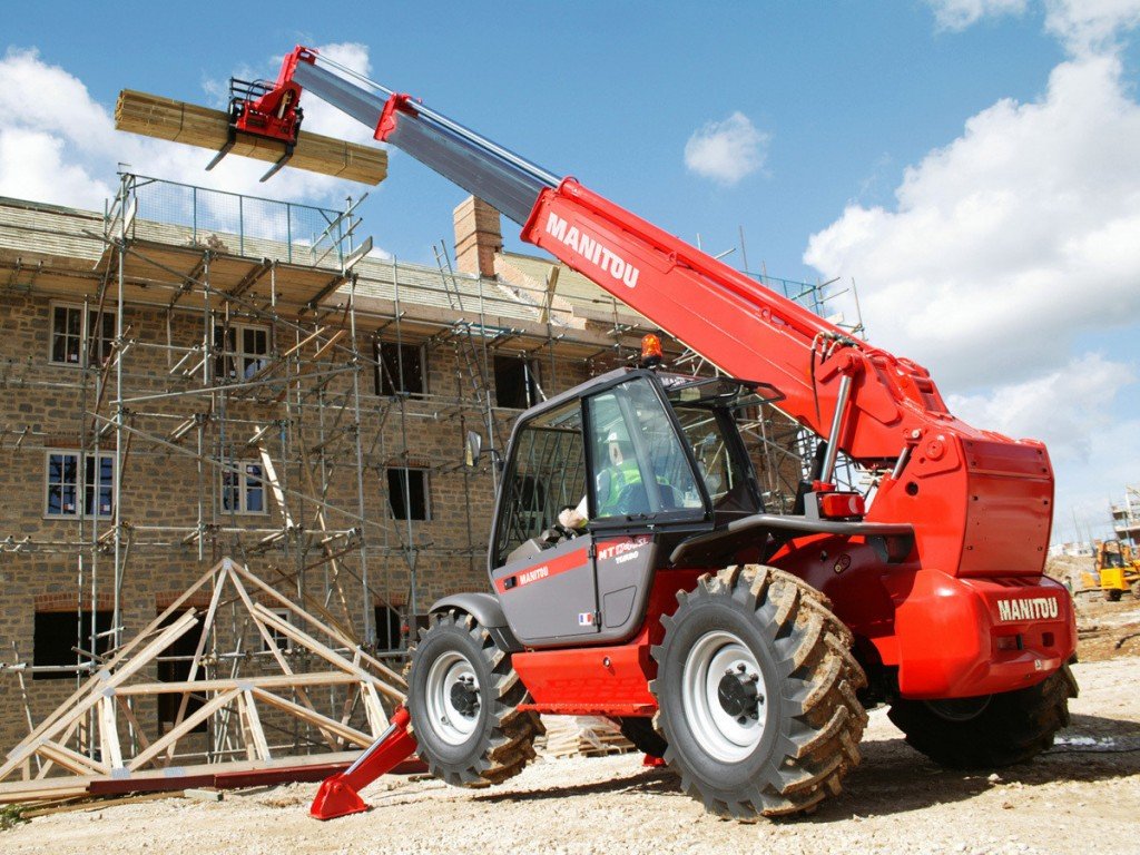 Услуги телескопического погрузчика Manitou, вилы